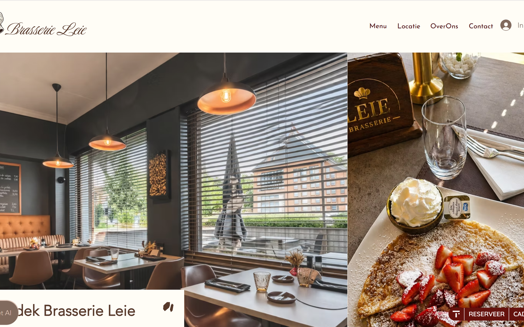 Brasserie Leie website