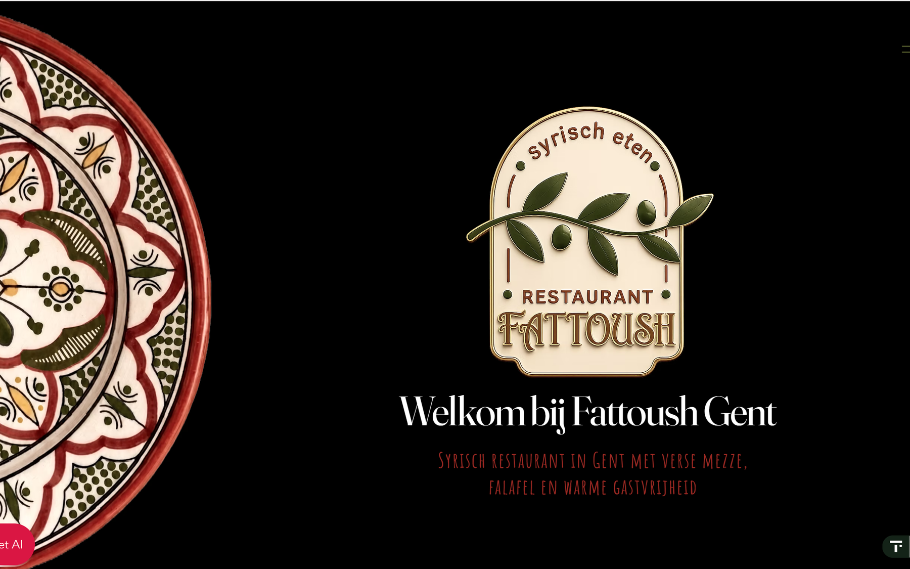 Fattoush Gent website