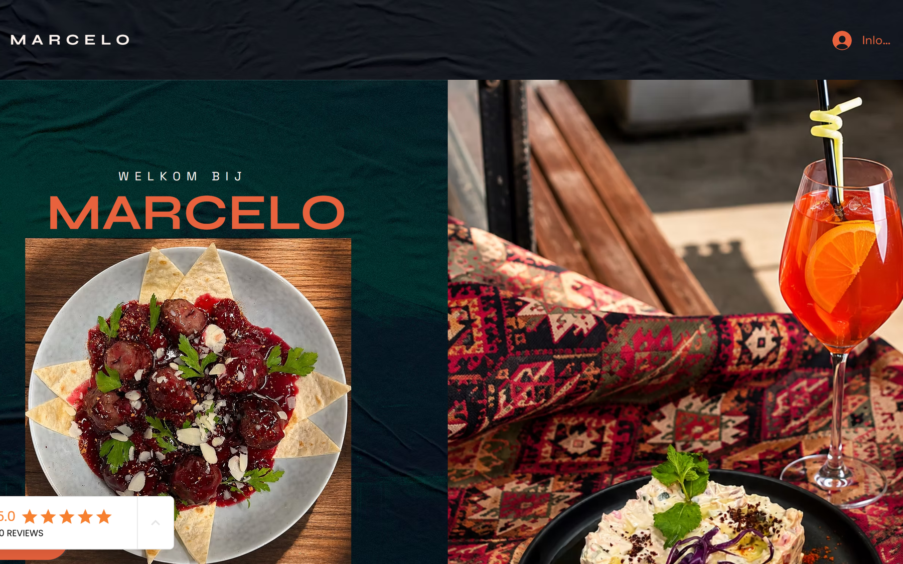 Marcelo Restaurant website